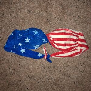 Stars and Stripes 4th If July bikini top